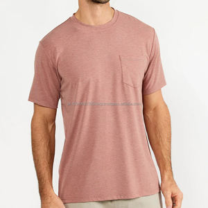 <b>Men's</b> Bamboo <b>Pocket</b> T-<b>shirts</b> Organic Cotton Jersey <b>Mens</b> Tshirts Custom T-<b>shirt</b> Oversized Short Sleeve Tshirt for <b>Men</b> - Product Image 5