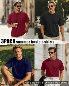 T-shirt classique pour homme en coton uni, col rond, manches courtes, confortable, léger, vêtement décontracté, prix d'usine, vente en gros - Product Image 5