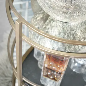 Chariot à boissons en métal fait main haut de gamme, tendance mondiale, plaqué, Zahid Exports - Product Image 4