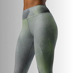 Leggings imprimés unis pour femme, taille élastique, design audacieux, extensibles, confortables, respirants, séchage rapide et effet ventre plat - Product Image 1