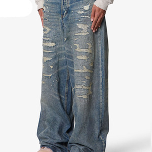 OEM Serviced Wholesale Price Men Denim Jeans <b>Pant</b> New Arrival 2025 Baggy Jeans Casual Wear Straight Harem Denim <b>Pants</b> - Product Image 2