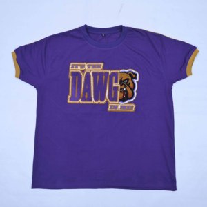 Camiseta de Alta Calidad Estilo Urbano, 100% Algodón, Bordado Chenille con Letras, Dobladillo Curvo, Color Sólido, Corte Regular, Ecológica, de Secado Rápido - Product Image 2
