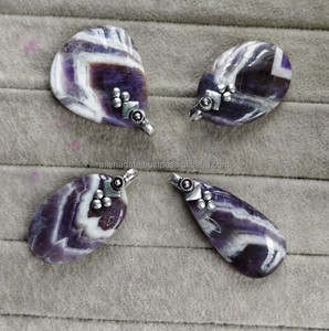 Top Selling Best Quality <b>Feng</b> <b>Shui</b> <b>Crystal</b> Pendant Natural Chevron Amethyst Gemstone Fashion Jewelry Bulk Wholesale Best Agate - Product Image 3