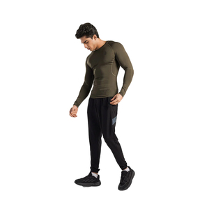 OEM Custom Breathable Eco-Friendly Anti-Bacterial Quick Dry Rash Guard for <b>Men</b> Spandex UPF50 Surf Diving <b>Compression</b> <b>Shirts</b> BJJ - Product Image 2