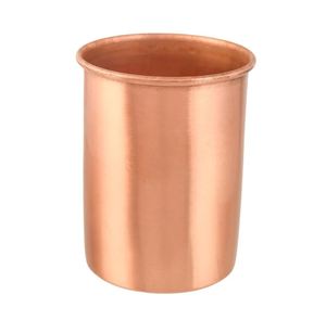 Luxury finish copper drinking glasses polished metal tumblers for water juice cocktail serving durable reusable kitchen <b>bar</b> drin - Product Image 5
