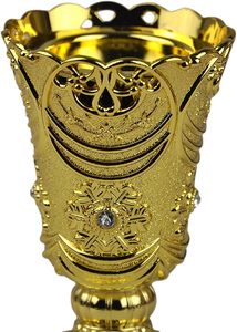 Brûleur d'encens traditionnel indien écologique pour Bakhoor, avec copeaux d'Oud pour une ambiance chaleureuse dans les espaces de vie et les salles de prière - Product Image 2