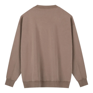 เสื้อสเวตเชิ้ตคอกลมปักโลโก้ตามสั่งสำหรับผู้ชาย ผ้าฝ้าย 100% ซักแบบวินเทจ สีพื้น เป็นมิตรกับสิ่งแวดล้อม ระบายอากาศได้ดี เหมาะสำหรับฤดูหนาว - Product Image 4