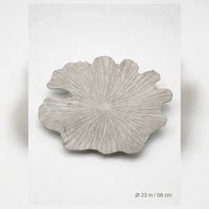 Bandeja de Servicio de Aluminio Contemporánea WB INC de 23 Pulgadas, Hecha a Mano, Chapada en Oro, con Diseño de Hoja de Loto, para Ramadán y Bodas - Product Image 2