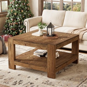 Handcrafted Mango <b>Wood</b> Round Coffee Table Wholesale | Antique Walnut Finish - Product Image 3