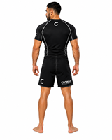 Ensemble de shorts de combat MMA personnalisés, BJJ No Gi Compression Fightwear
