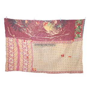 Couverture Kantha Sari, Couette Indienne Faite à la Main en Coton, Grossiste en Couvertures Kantha, Fabricant de Couvertures Vintage - Product Image 4