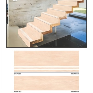 Vistar – finition mate 1200x200mm, 1200x300mm, 11mm d'épaisseur, aspect marbre jaune clair, carreaux de conception d'escalier - Product Image 1