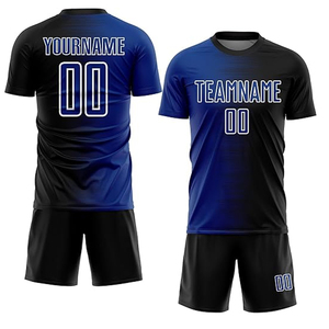Custom Soccer Team Kit Plus Size <b>Polyester</b> Football Jersey <b>Shorts</b> Set Breathable Quick Dry Sublimation Print Sportswear Supplier - Product Image 1