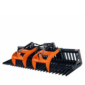 Accesorio de Garra Esquelética para Minicargadora de 84 Pulgadas, Montaje Universal, Apertura de Brazo de 34 Pulgadas, Espaciado de Dientes de 3 Pulgadas, Capacidad de Carga de 2600 lb, Nuevo Modelo - Product Image 1