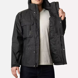 <b>Men</b> <b>Rain</b> <b>Jackets</b> Outdoor Waterproof Breathable Wind Resistant <b>Lightweight</b> Hiking Fishing Everyday Adventure - Product Image 3