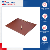 Ensemble de bureau portable en cuir PU Nexgen Exports avec plateau à documents - Cadeau promotionnel personnalisable