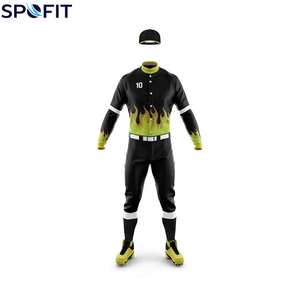 Ensemble d'uniformes de baseball de qualité supérieure pour adultes, personnalisable avec logo, vêtements de sport respirants, impression par transfert thermique - Product Image 1