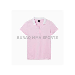 Polo de mujer de manga corta de secado rápido, informal, con cuello de punto, corte regular - Product Image 4