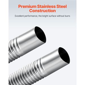 Tubo Flessibile in Acciaio Inox da 47,2 Pollici con 2 Morsetti per Riscaldatori Diesel - Product Image 6