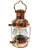Lanterne d'ancre de bateau en cuivre haute vente qualité Antique Look métal ancre lanterne de bateau pour la maison hôtel décor utilisation quantité minimale de commande en gros