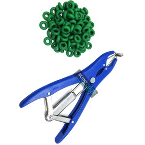 Pince à castrer vétérinaire de qualité supérieure, en acier étamé, avec applicateur d'anneaux en caoutchouc, pour moutons - Product Image 6