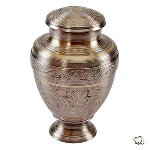 Handcrafted Copper Metal Cremation Urn for Human Ashes Wholesale <b>Large</b> Adult Funeral Urns Decorative Memorial Burial Vases - Product Image 5