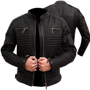 CE Black Genuine Leather <b>Biker</b> <b>Jacket</b> Men Motorcycle Protective <b>Jacket</b> - Product Image 1