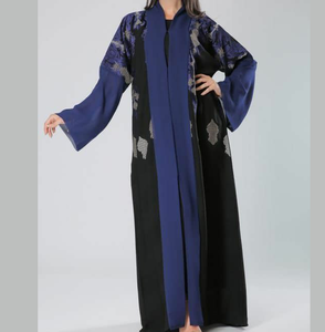Abaya de Algodón Hecha en Pakistán, Ropa Tradicional Musulmana, Abaya para Mujer, Kaftan Estilo Árabe, Transpirable, Venta al Por Mayor, OEM, ODM - Product Image 1