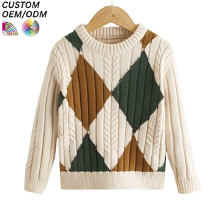 Pull en tricot chaud pour garçons, personnalisé, écologique, respirant, en coton, vêtements d'hiver, support OEM ODM pour la vente en gros - Product Image 4