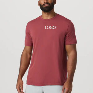 เสื้อคอกลม ดีไซน์คุณภาพสูง สีพื้นเรียบง่าย / เสื้อผ้าลำลองสำหรับผู้ซื้อจำนวนมาก แขนสั้น สำหรับผู้ชาย เสื้อผ้าลำลอง - Product Image 1