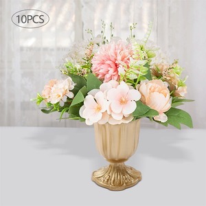 Elegant design Iron Table <b>Vase</b> Decorative Flower <b>Vases</b> for Wedding Centerpieces Elegant Metal Tabletop <b>Vase</b> with Blooming Flower - Product Image 2