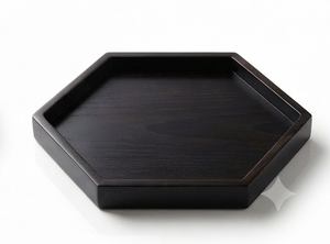 Wooden Flower-Shaped Serving Platter Modern Design Solid Pattern Polished Finish Eco-Friendly Dishwasher Safe Handmade - Product Image 3