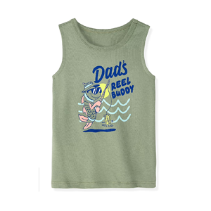 Último diseño en camisetas sin mangas para niños, diseño personalizado, calidad premium, camiseta suave de verano para niños de Bangladesh. - Product Image 3