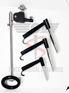 Ensemble de laryngoscopes auto-fixants avec système de support thoracique pour la laryngoscopie opératoire, instruments chirurgicaux ORL - Product Image 6