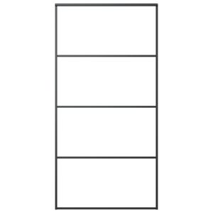 อลูมิเนียมสีดำ40.4 "x 80.7" และประตูบานเลื่อนกระจกฝ้า esg - Product Image 2