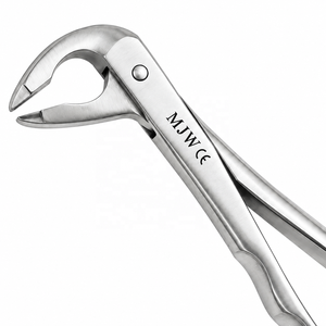 Forceps d'extraction dentaire pour dents antérieures inférieures à pointes crantées, en acier inoxydable, instrument universel d'extraction dentaire certifié CE et ISO - Product Image 3