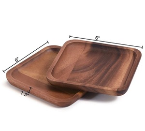 Platos Cuadrados Pequeños para Postres, Aperitivos y Bocadillos, Pulidos, Duraderos, Portátiles, Ecológicos, para Uso en Servicios de Catering - Product Image 3