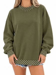 Women’s <b>Mock</b> <b>Neck</b> Pullover Long Sleeve Casual Sweatshirt Oversized Relaxed Fit Comfortable Streetwear <b>Top</b> - Product Image 4