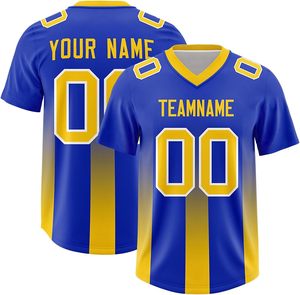 Fournisseur professionnel de maillots de football américain en polyester, logo personnalisé, transfert thermique, anti-plis, vêtements de sport pour hommes, fournisseur pro - Product Image 4