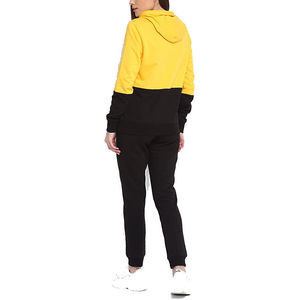 Custom <b>Womens</b> Solid Tracksuit Set Cotton <b>Fleece</b> Hoodie <b>Jogger</b> Pants Sweatshirt OEM Bulk Waterproof Breathable - Product Image 3