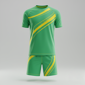 Conjunto Deportivo de Dos Piezas Unisex para Fútbol, Yoga y Entrenamiento, con Camiseta y Pantalones Cortos, Personalizable OEM - Product Image 1