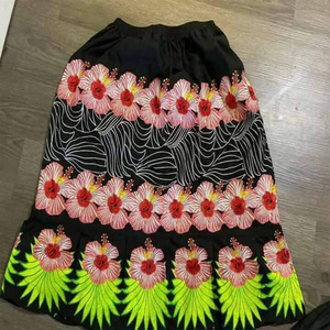Nouvelle jupe polynésienne imprimée respirante, longueur genou, personnalisée, de haute qualité, pour femmes, style îles du Pacifique, 100% polyester - Product Image 4