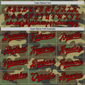 Custom Varsity <b>Jacket</b> Camouflage Print and Black <b>Red</b> Letterman <b>Jacket</b> Personalized Embroidery Tactical Outdoor Bomber <b>Jacket</b> - Product Image 6