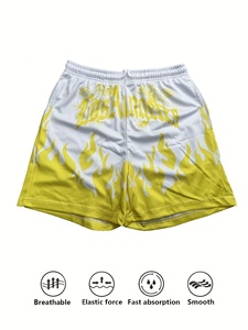 Shorts de sport pour homme à séchage rapide avec poches, taille élastique, couleur unie, vêtements de course athlétiques, légers, longueur courte - Product Image 2