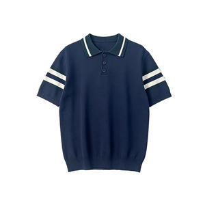T-shirt formel à manches courtes et col rond pour homme BlanqWear, coupe classique, en soie/coton premium 280g, antibactérien, séchage rapide - Product Image 2