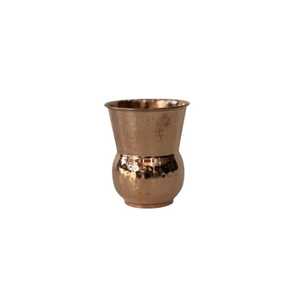 Verre à eau en cuivre pur martelé, design classique, avec couvercles à paille, écologique, grande capacité, portable, pour mariage - Product Image 3