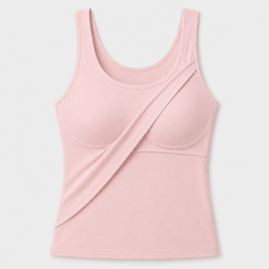 Women's Seamless Padded Tank <b>Top</b> Asymmetric Design Scoop Neck Stretch Solid Color Regular Fit Knitted - Product Image 3