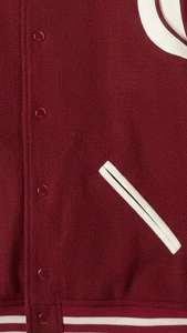 Chaqueta Varsity de Béisbol con Bordado Personalizado para Hombre, Chaqueta Casual de Invierno Tejida, Cuello Alto, Subida por Dress Sports - Product Image 4
