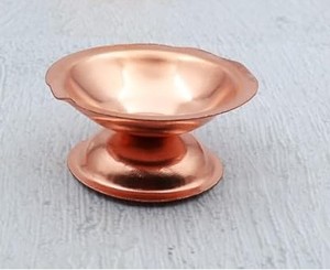 Support de Diya en Cuivre Premium, Lampe à Huile Akhand Diya pour la Prière Quotidienne au Temple, Cadeau Festif - Product Image 5