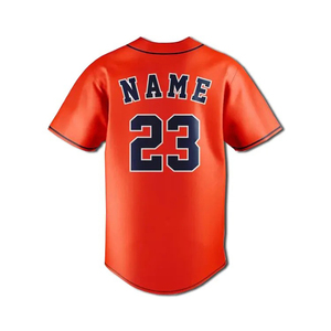 Nouvelle Arrivée du Meilleur Fournisseur : Maillot de Baseball Homme 100% Polyester Respirant de Haute Qualité, Col en V, Couleur Personnalisable, Style Short - Product Image 3